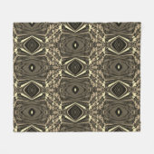 Abstract Kleurrijke Draai Ingeknepen Halve Bakstee Fleece Deken (Voorkant (Horizontaal))