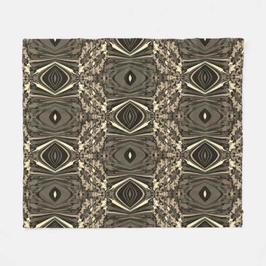 Abstract Kleurrijke Draai Ingeknepen Halve Bakstee Fleece Deken (Voorkant (Horizontaal))