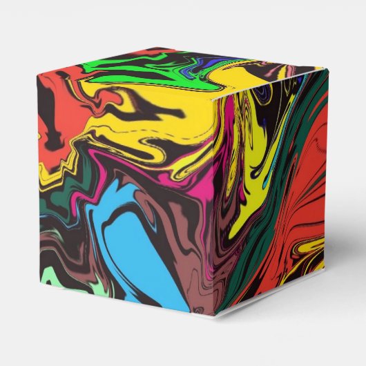 Abstract Kleurrijke Draaiende / Geduwd / Bedankdoosjes (Achterkant)