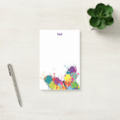 Abstract Kleurrijke Druppel Verf Vlinder Post-it® Notes (Kantoor)