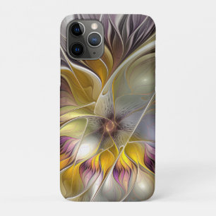Abstract Kleurrijke Fantasie Bloem Moderne Fractal Case-Mate iPhone Case