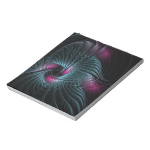 Abstract Kleurrijke Fantasie Fractal Notitieblok