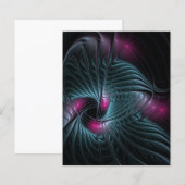 Abstract Kleurrijke Fantasie Fractal Poster (Voorkant / Achterkant)