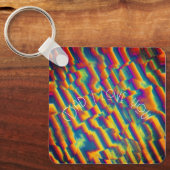 Abstract - kleurrijke glasvervormingen sleutelhanger (Voorkant)