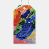 Abstract Kleurrijke Kinderen Kunst Feestje Cadeaulabel (Achterkant)