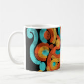 Abstract kleurrijke koffiemok (Links)