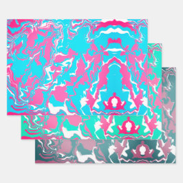 Abstract kleurrijke Merge Inpakpapier Vel