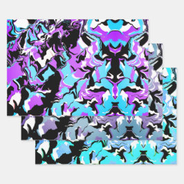Abstract kleurrijke Merge Inpakpapier Vel