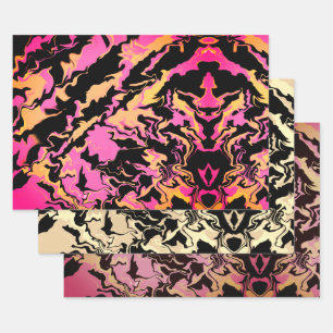 Abstract kleurrijke Merge Inpakpapier Vel