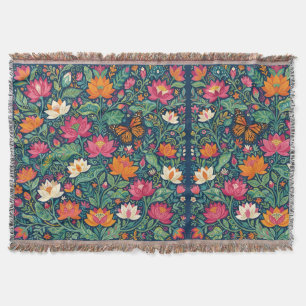 Abstract Kleurrijke Mexicaanse Lotus Tuindekens Deken