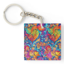 Abstract Kleurrijke Moderne Zomer Tuin