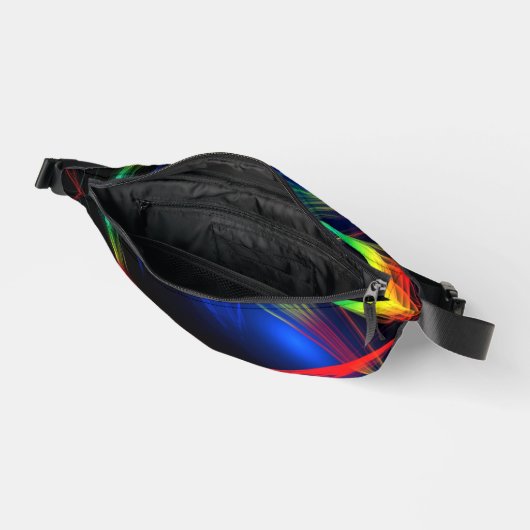 Abstract Kleurrijke Neon Lights Pattern Fanny Pack Heuptasje (Open)