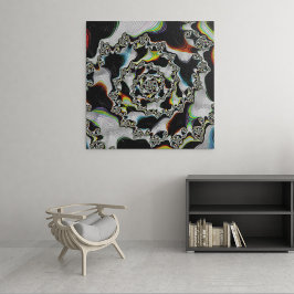 Abstract Kleurrijke Psychedelische Spiraal Fractal Poster
