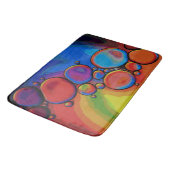 Abstract Kleurrijke Ronde Cirkels Badmat (Gekanteld)