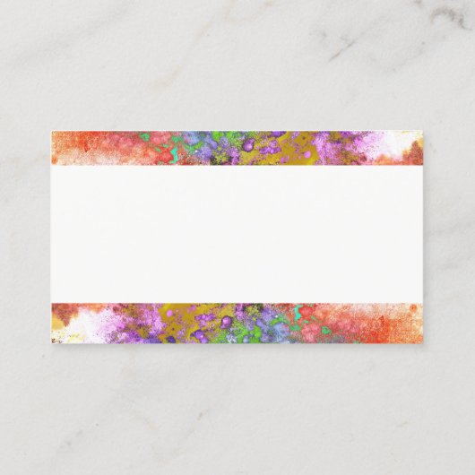 abstract kleurrijke sjabloon voor visitekaartjes (Achterkant)