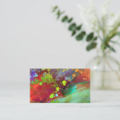 abstract kleurrijke sjabloon voor visitekaartjes (Staand voorkant)