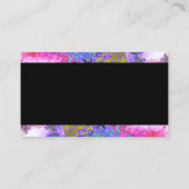 abstract kleurrijke sjabloon voor visitekaartjes (Achterkant)