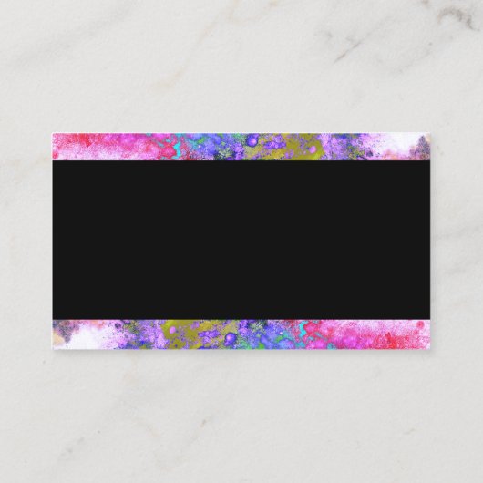 abstract kleurrijke sjabloon voor visitekaartjes (Achterkant)