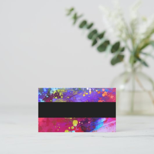 abstract kleurrijke sjabloon voor visitekaartjes (Staand voorkant)