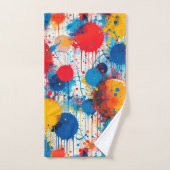 Abstract Kleurrijke Spat-art Bad Handdoek (Handdoek)
