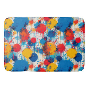 Abstract Kleurrijke Spat-art Badmat