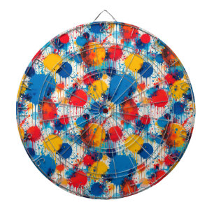 Abstract Kleurrijke Spat-art Dartbord
