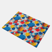 Abstract Kleurrijke Spat-art Deurmat (Schuin)