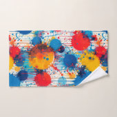 Abstract Kleurrijke Spat-art Handdoek (Handdoek)