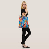 Abstract Kleurrijke Tote Bag (Op model)