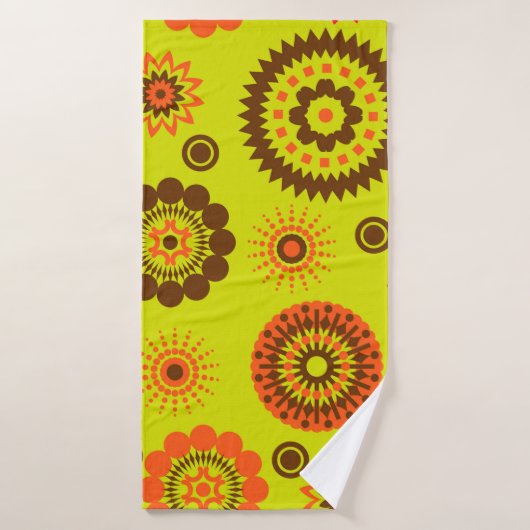 abstract kleurrijke waterverf achtergrond badhanddoek (Badhanddoek)