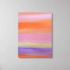 Abstract Kleurveld Zonsondergang Horizon Canvas Afdruk