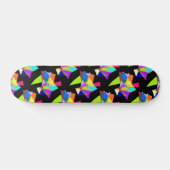Abstract kleurvormpatroon persoonlijk skateboard (Horizontaal)