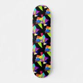 Abstract kleurvormpatroon persoonlijk skateboard (Voorkant)