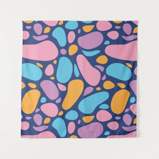 Abstract kleurvormpatroon wandkleed (Voorkant (horizontaal))