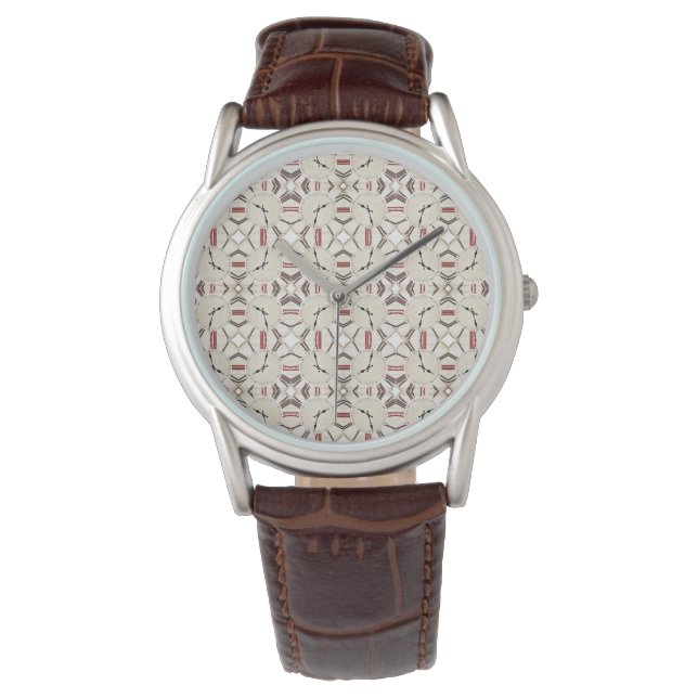 Abstract klokpatroon herstellen horloge (Voorkant)