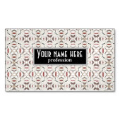 Abstract klokpatroon herstellen magnetisch visitekaartje (Voorkant)