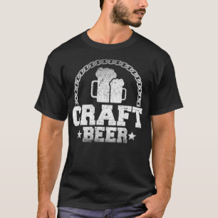 Abstract knutselen van vrolijke bierkunstwerken - t-shirt