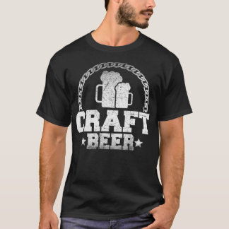 Abstract knutselen van vrolijke bierkunstwerken - t-shirt