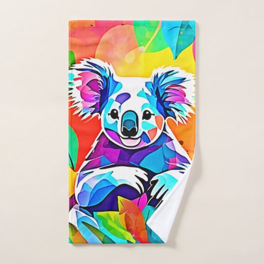 Abstract Koala-ontwerp Bad Handdoek (Handdoek)