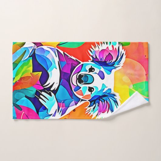 Abstract Koala-ontwerp Bad Handdoek (Handdoek)