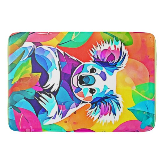 Abstract Koala-ontwerp Badmat (Voorkant)