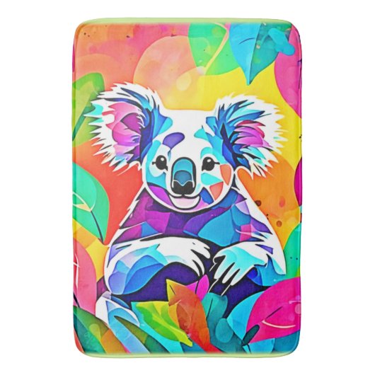 Abstract Koala-ontwerp Badmat (Voorkant Verticaal)