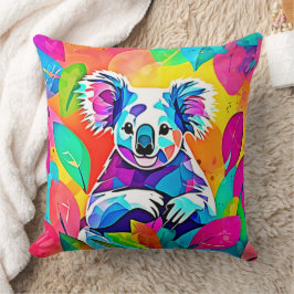 Abstract Koala-ontwerp Kussen