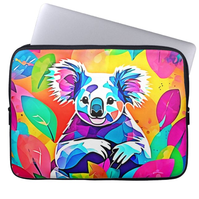 Abstract Koala-ontwerp Laptop Sleeve (Voorkant)