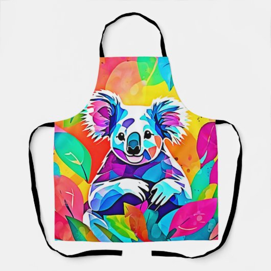 Abstract Koala-ontwerp Schort (Voorkant)