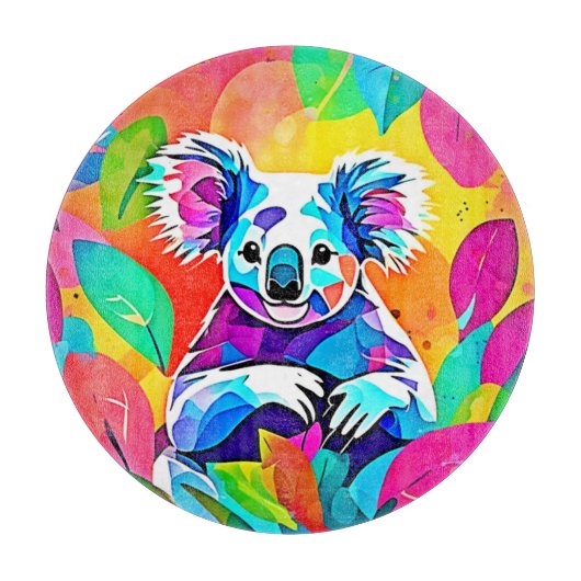 Abstract Koala-ontwerp Snijplank (Voorkant)