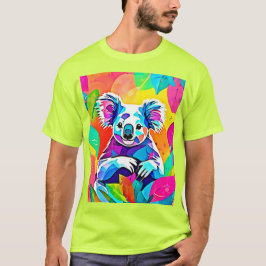 Abstract Koala-ontwerp T-shirt