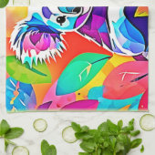 Abstract Koala-ontwerp Theedoek (Gevouwen)