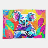 Abstract Koala-ontwerp Theedoek (Horizontaal)