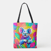 Abstract Koala-ontwerp Tote Bag (Achterkant)